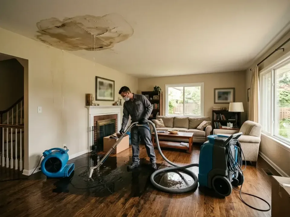 attic-pipe-burst-ceiling-drip-008 — frequently asked questions, Water Damage Restoration & Carpet Care in Madison, WI